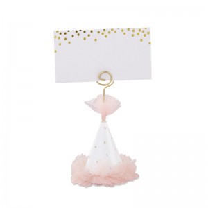 The Holiday Aisle Pink Party Hat Place Card Holder KTAN1733